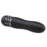 Easytoys Mini Vibrator Geribbeld - Zwart