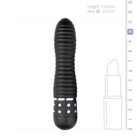 Easytoys Mini Vibrator Geribbeld - Zwart
