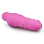 Realistische siliconen vibrator - roze