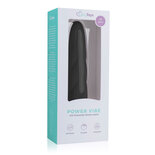 Zwarte siliconen vibrator