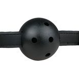 Ball gag met PVC bal - zwart