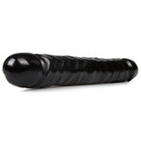 Jr. Veined Double Header Dildo - Zwart
