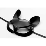 Bad Kitten - Zwart Leren Masker