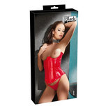 Lak Korset Met String - Rood