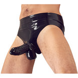 Latex Slip Met Penis Sleeve