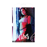 Ribgebreide Set met Crop Top - Grijs/Zwart