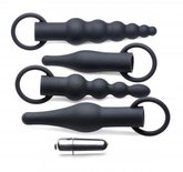 4-Delige Anaal Plug Set Met Bullet Vibrator