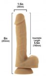Addiction - Andrew Flexibele Dildo - 19 cm