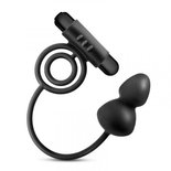 Anal Adventures Platinum - Anaal Plug Met Vibrerende Cockring