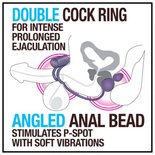 Anal Adventures Platinum - Anaal Plug Met Vibrerende Cockring
