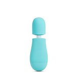 Rose - Petite Wand Vibrator Met Opzetstukken - Blauw