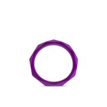 Wellness - Geo Siliconen Cockring - Paars
