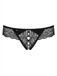 Miamor String Met Open Kruisje - Zwart