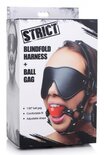 Kinky Verstelbaar Harnas Met blinddoek En Ballgag