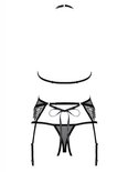 Uniquella Sexy 3-delige Jarretel Set - Zwart