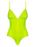 Neonia Opvallende Body Met Rits - Neon Geel
