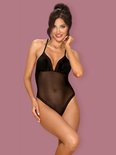 Alifini Transparante Body Met Vleugelprint - Zwart