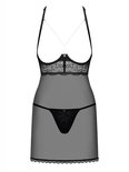 Pearlove Babydoll Met Open Cups En Parel Details