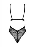 Isabellia Kanten Stringbody - Zwart