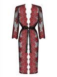 Redessia Kanten Kimono - Rood/Zwart