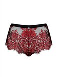 Redessia Kanten Slip - Rood/Zwart
