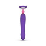Pleasure Pump Met G-Spot Vibrator - Paars