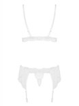3-Delige Kanten Jarretel Set - Wit