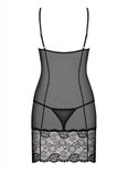 Alluria Negligé Met String - Zwart