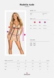 Nudelia Sexy Jurkje Met String - Nude/Zwart
