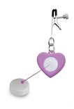 Charmed - Heart Verstelbare Tepelklemmen Met LED Verlichting