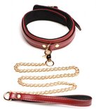 6-delige BDSM PU Lederen Boeienset Met Collar En Riem - Bordeaux
