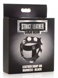 Cock Gear Verstelbare Leren Cock en Balring Met Studs - Zwart